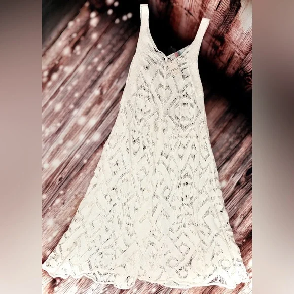 FREE PEOPLE || FP Beach Bianca Fauxchet Midi Dress in Ivory - SZ Small ⭐️NWT⭐️ - Picture 8 of 8